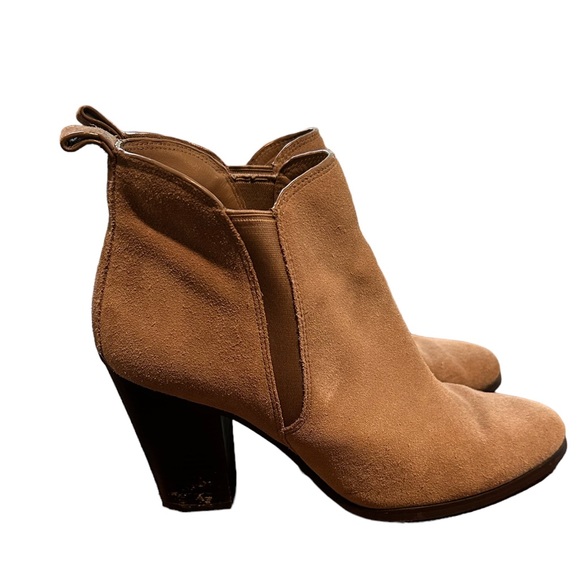 Michael Kors Women's Evaline Pull-On Dress Booties Brown Ankle Boots Size 8 M - Picture 2 of 6